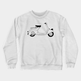 Vespa 98 II series Black Outline Crewneck Sweatshirt